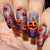 Halloween-Themen Langlebige Press-On Nagelkunst Brehn