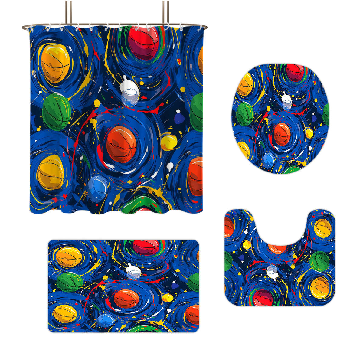 Kreatives Universum-Themen Badezimmer-Set Brehn