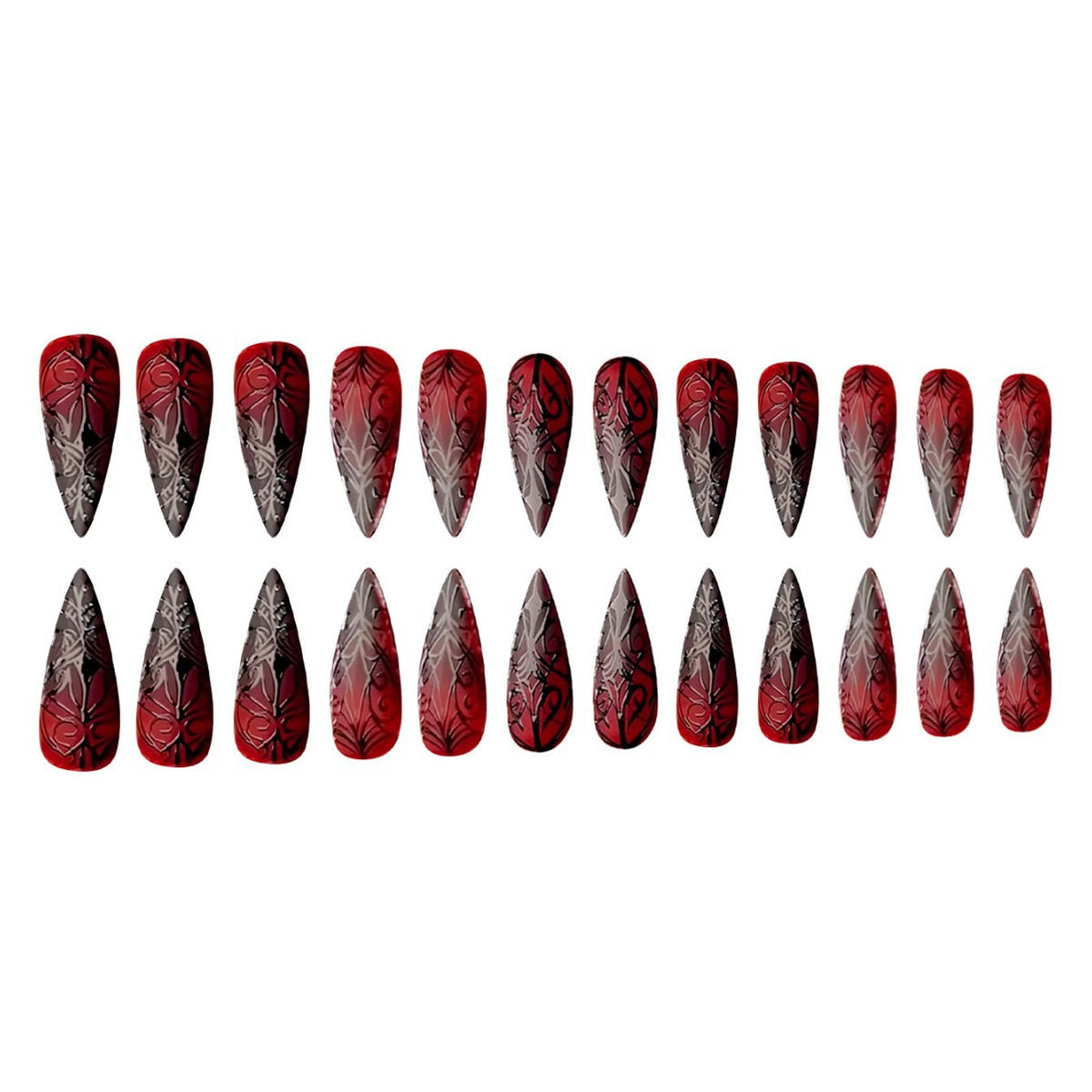 Gothic Stiletto Nagel Kunst Set Brehn