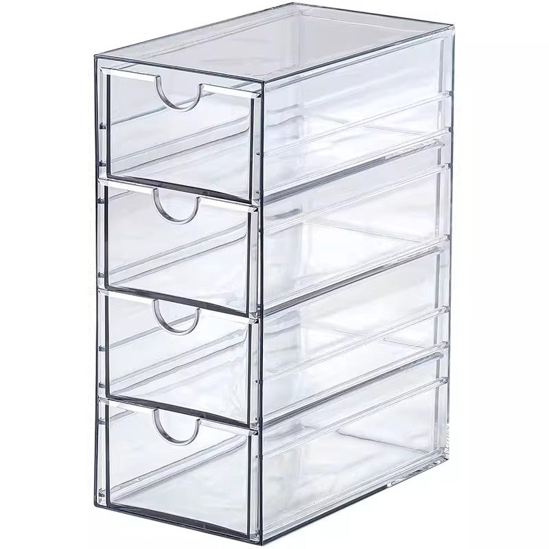 Klarer Acryl-Aufbewahrungsorganizer mit 5 Schubladen