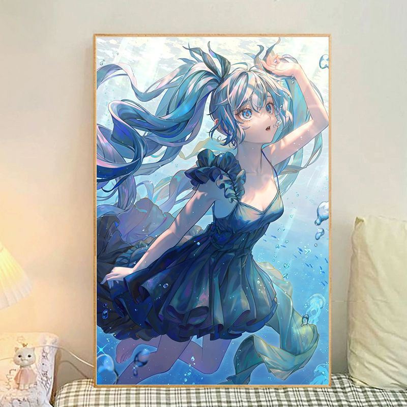 Anime-Themen Illustrierte Leinwand Kunstdruck Brehn