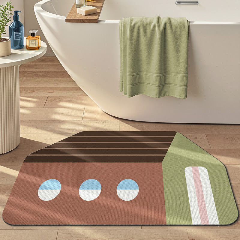 Geometrisches Design Badeteppich Brehn