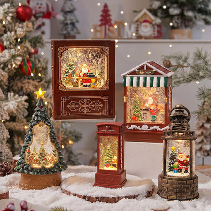 Nostalgisches Weihnachtsfernseher-Dekor Brehn