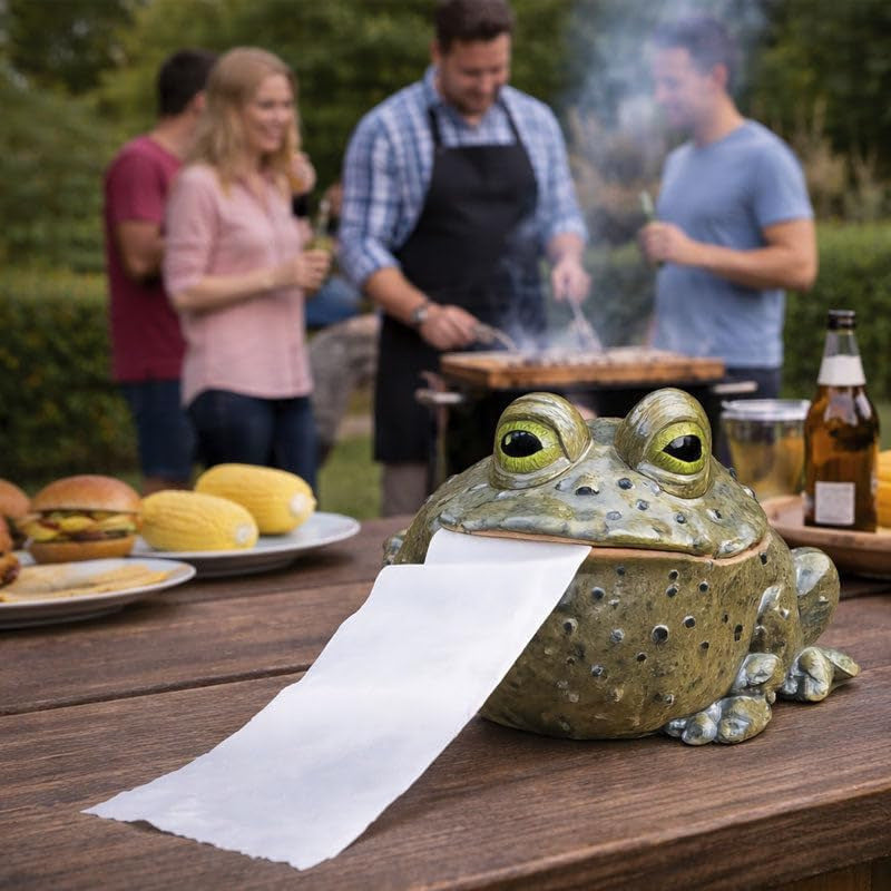 Dekorative Froschfigur mit Zahnbürstenhalter Brehn