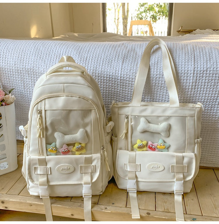Verspielt Tier-Themen Rucksack und Tote Kombi