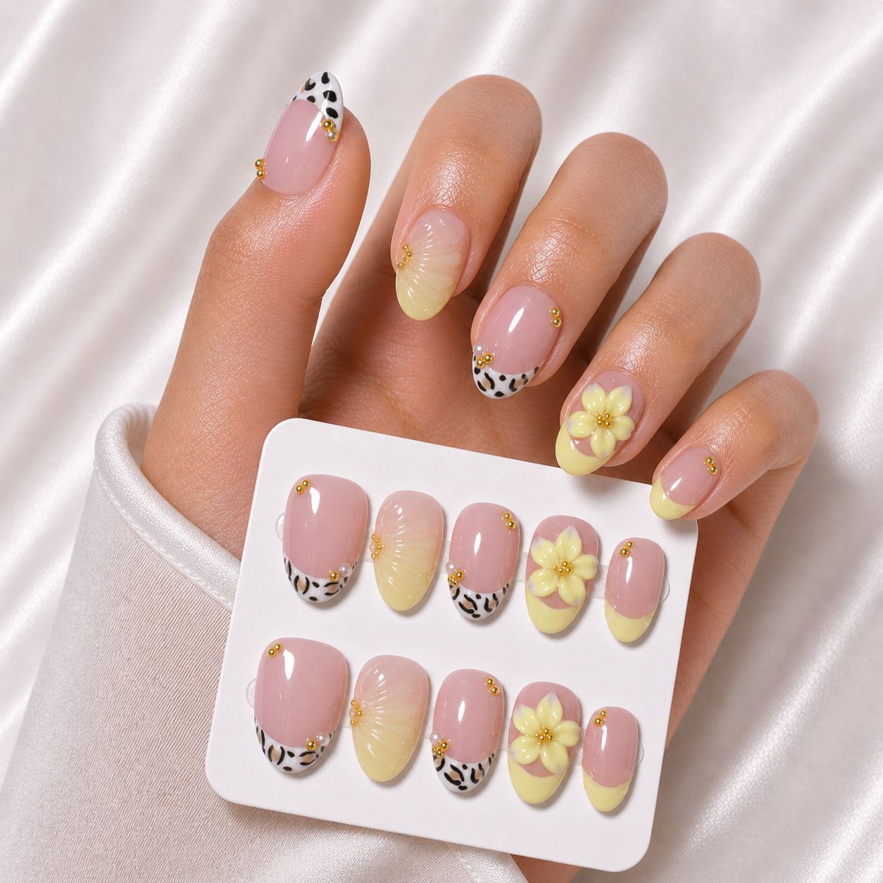 Dekorative Press-On Nagelset Brehn