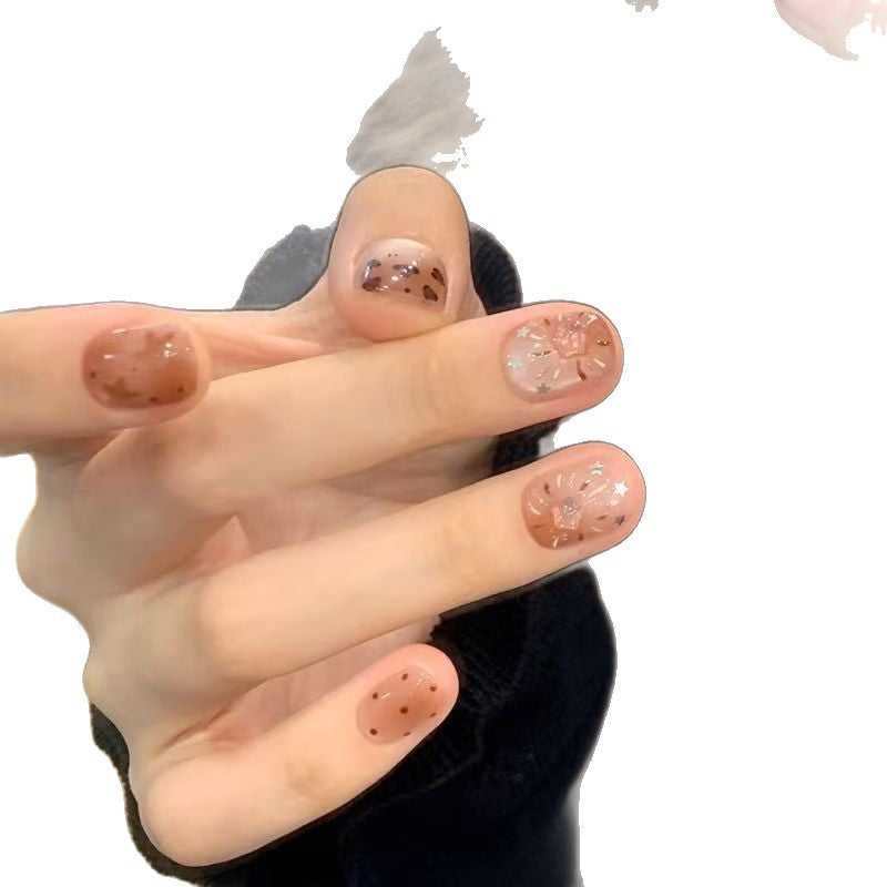 Künstlerische Druck-on-Nagelverlängerungen