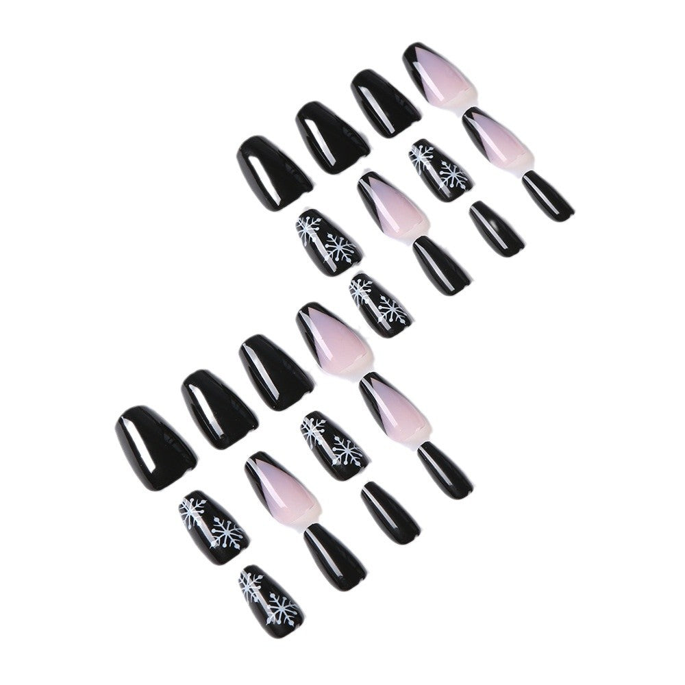 Festliches Zuckerstangen-Themen Press-On Nagelset Brehn