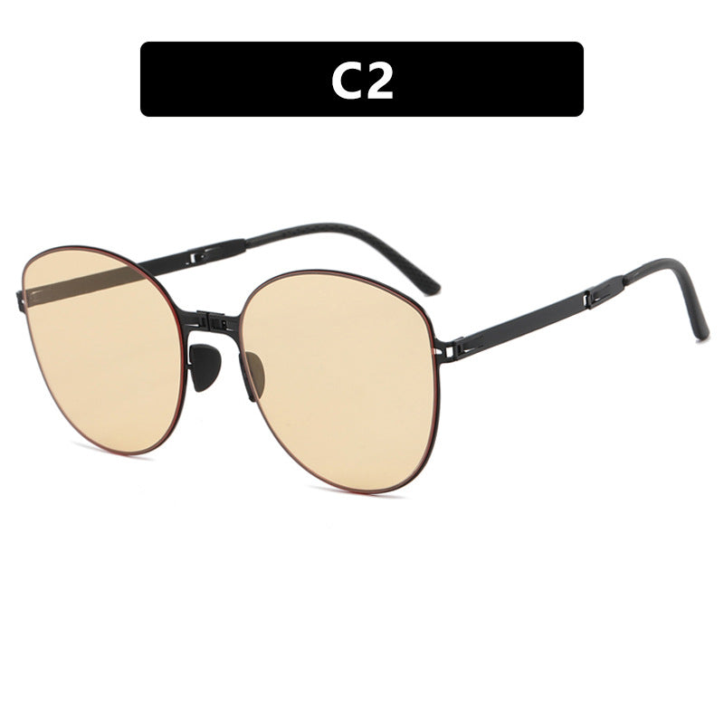 Damen trendige Oversized Sonnenbrille im futuristischen Design Brehn