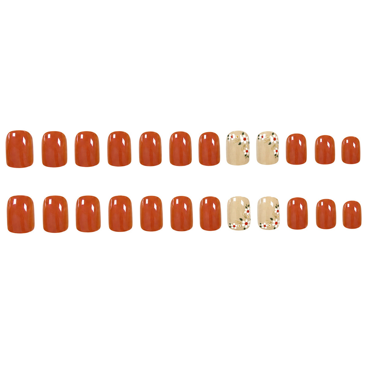 Floral Art Acryl Nagel Set Brehn