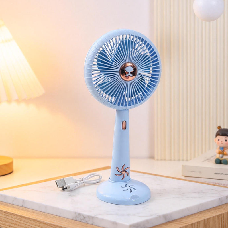 Damen Tragbarer Mini Tischventilator mit USB-Anschluss und leiser Betriebslautstärke Brehn
