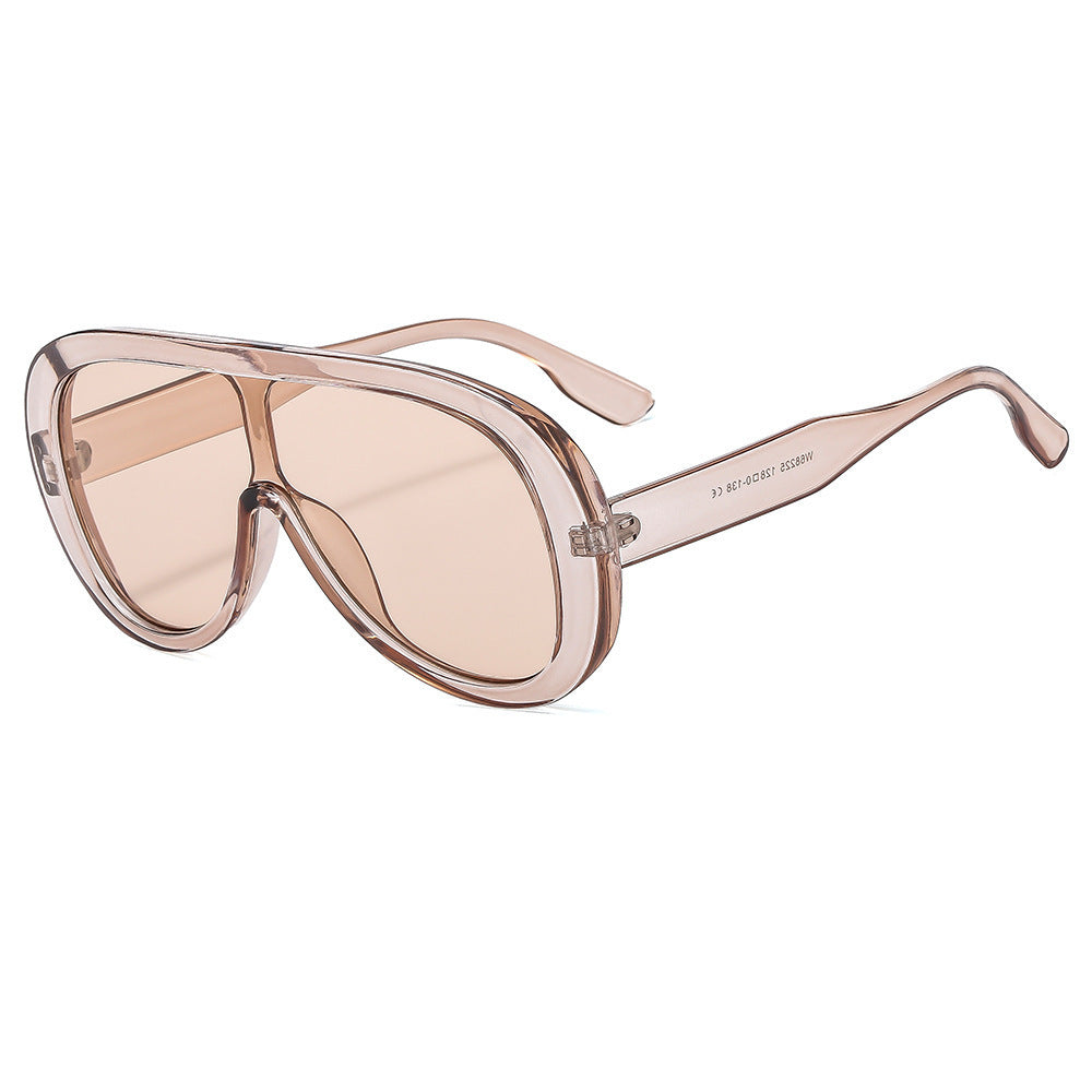 Damen modische Sonnenbrille mit breitem Rahmen Brehn
