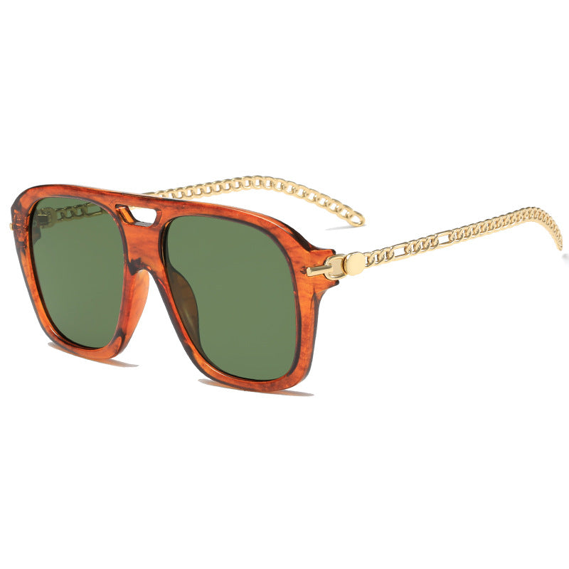 Damen Luxuriöse Sonnenbrille mit einzigartigem Kettenrahmen Brehn