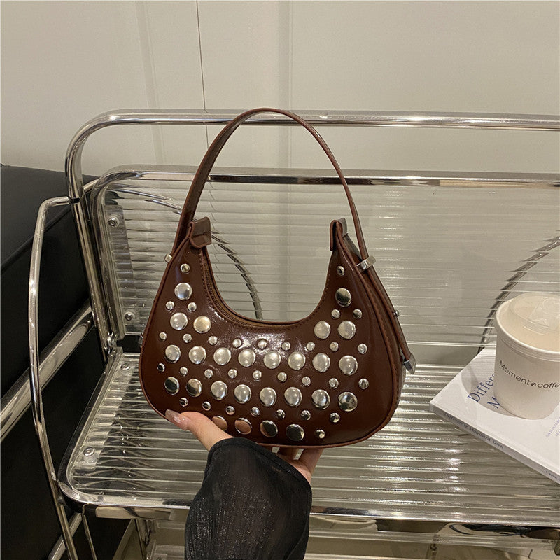 Nietenleder Hobo Tasche Brehn