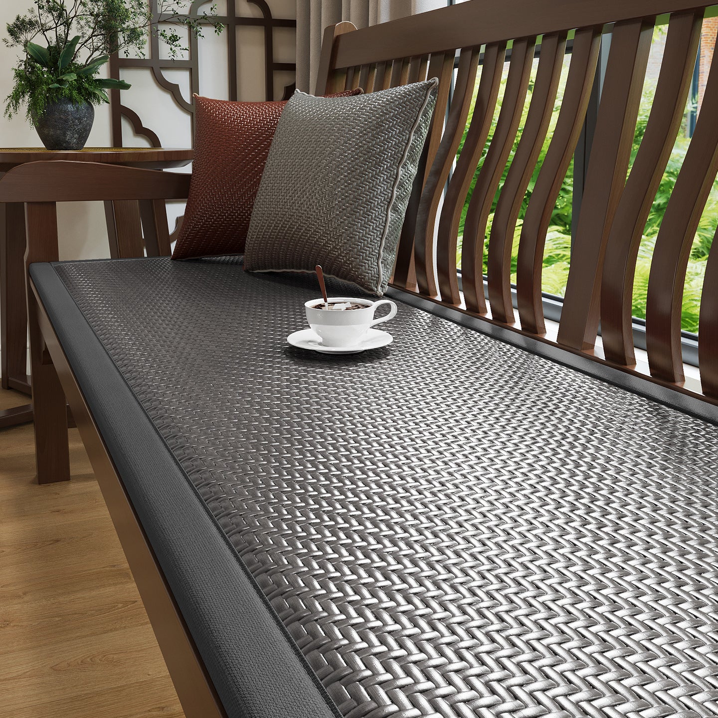 Stylische gewebte Komfortmatte Brehn