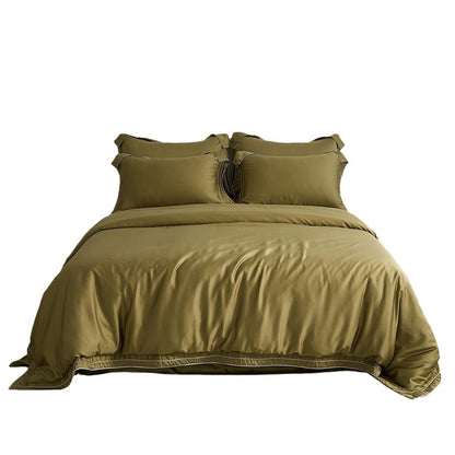Luxuriöses glattes Satin-Bettwäsche-Set