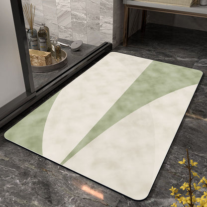Abstrakte Moderne Badmatte Brehn