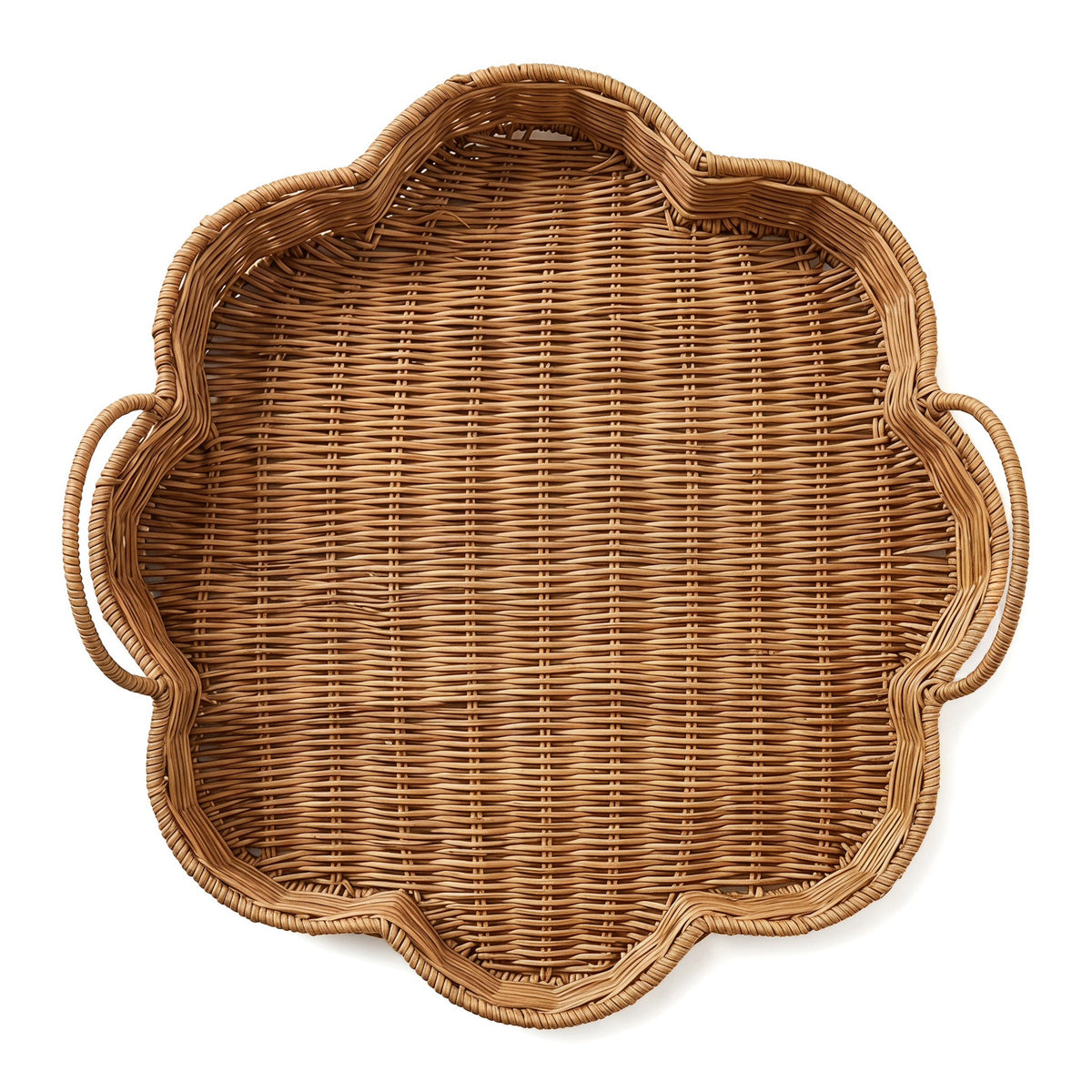 Eleganter Servierkorb aus handgeflochtenem Naturmaterial Brehn