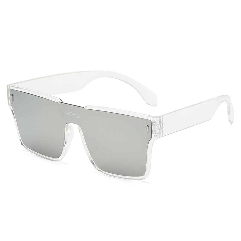 Damen modische quadratische Sonnenbrille mit robustem Kunststoffrahmen Brehn