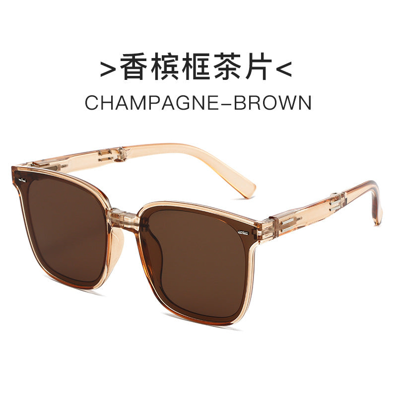 Damen elegante quadratische Sonnenbrille mit stilvollem Schildkrötenmuster und UV-Schutz Brehn