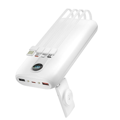 Powerbank mit Integrierten Ladekabeln und Lcd-Anzeige Brehn
