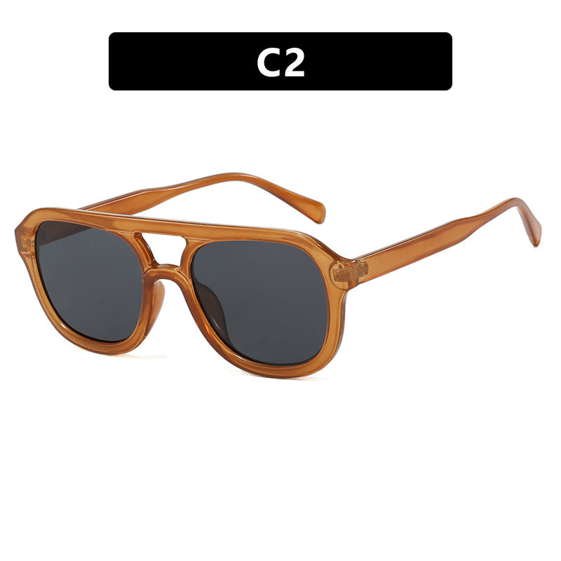 Damen modische Sportsonnenbrille mit breitem, flexiblen Rahmen Brehn