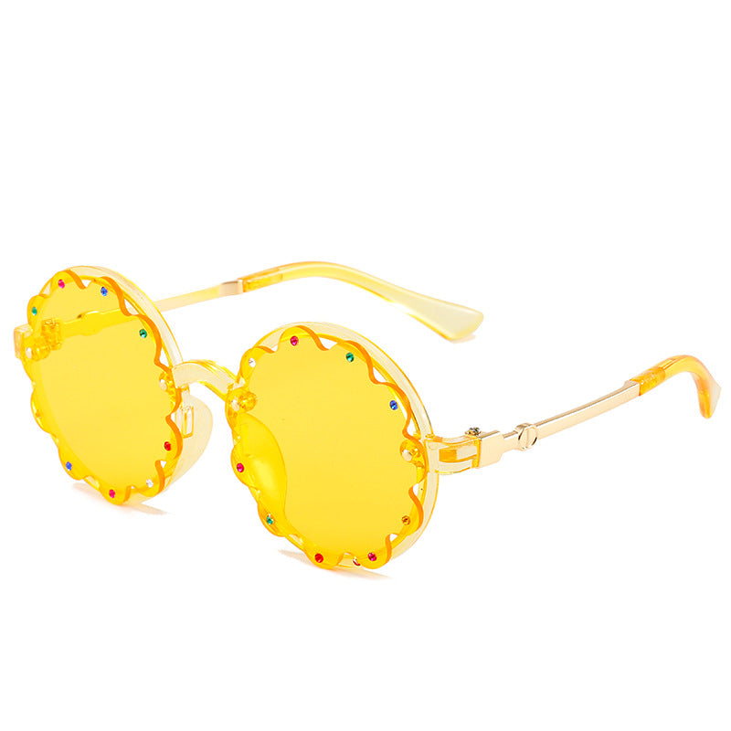 Stilvolle dekorative runde Rahmen-Sonnenbrille Brehn