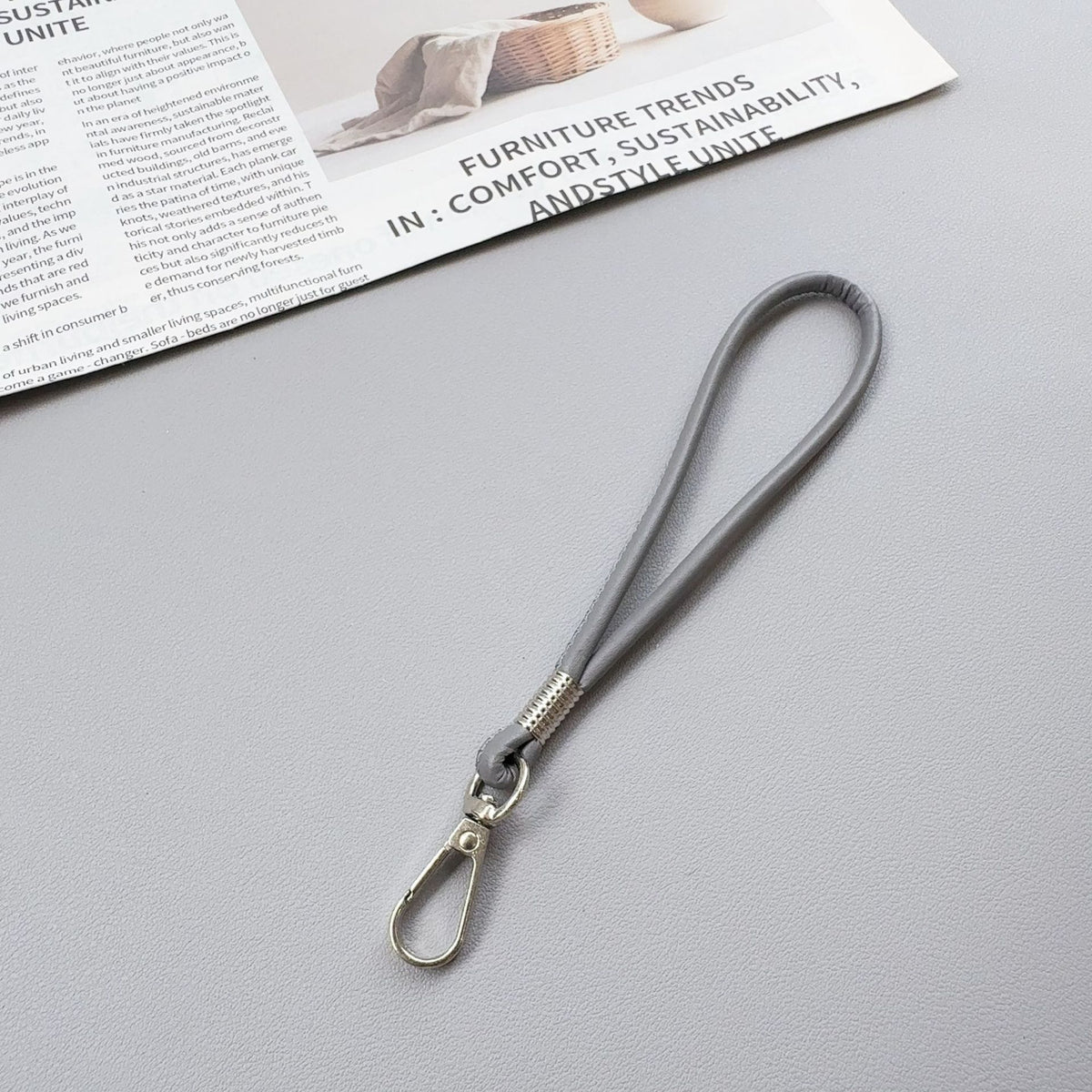 Premium Silikon Loop Schlüsselanhänger Halter Brehn