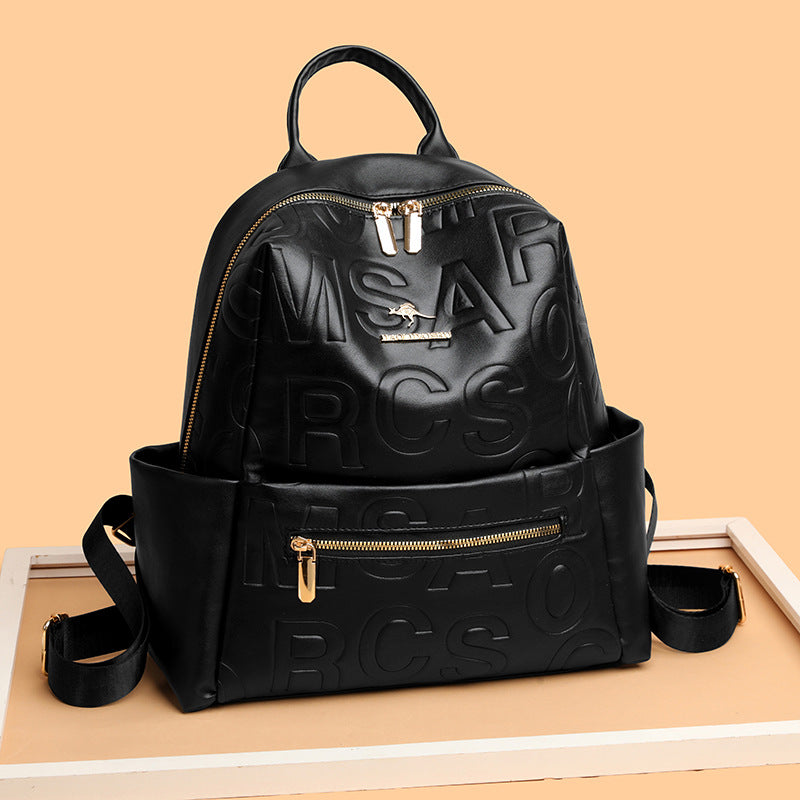 Stylische Leder Rucksack
