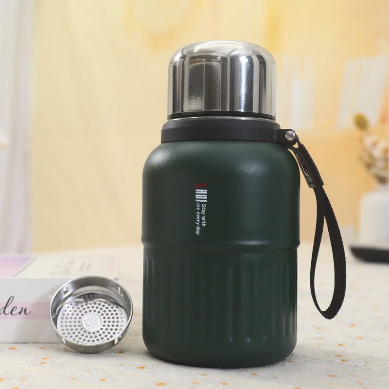 Isolierte Edelstahl Trinkflasche mit Herausnehmbarem Teesieb Brehn