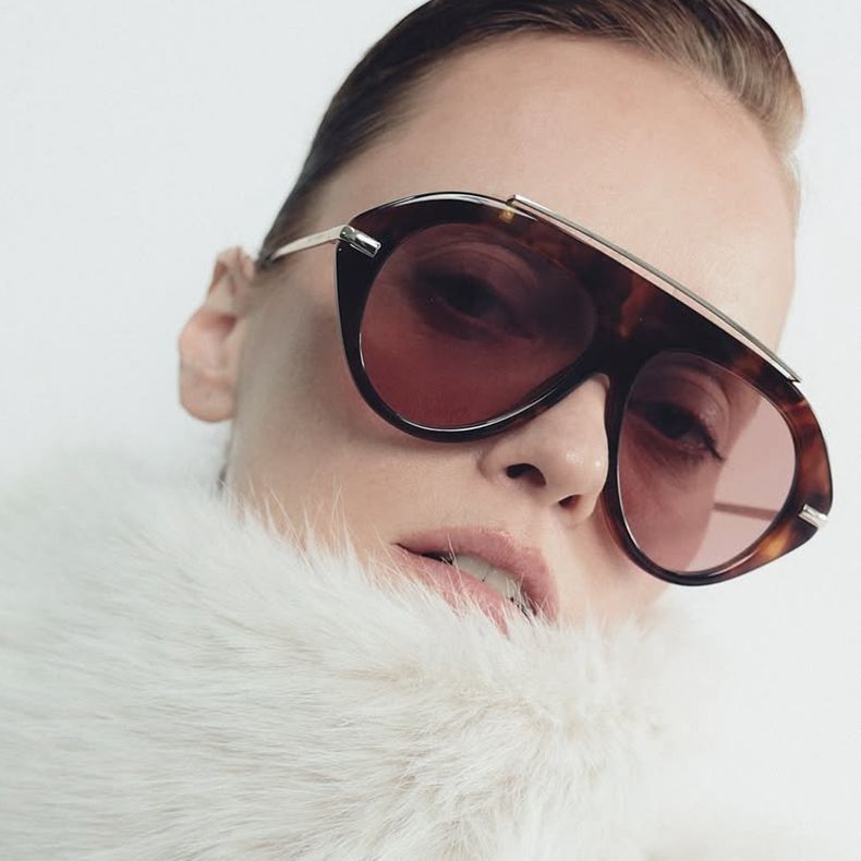 Damen Sonnenbrille im eleganten Hexagon-Design Brehn