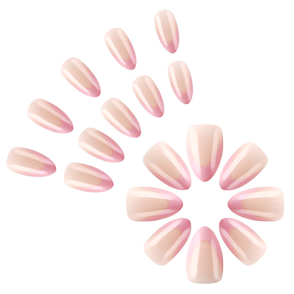 Elegante französische Tip Gel Nagelkunst Brehn