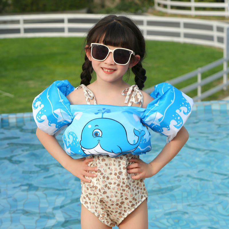 Damen Aufblasbare Schwimmhilfe mit farbigem Flamingo-Design Brehn