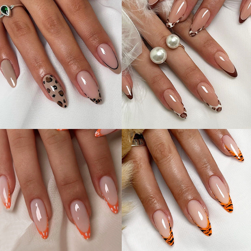 Dekoratives Stiletto Press-On Nagelset Brehn