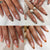 Dekoratives Stiletto Press-On Nagelset Brehn