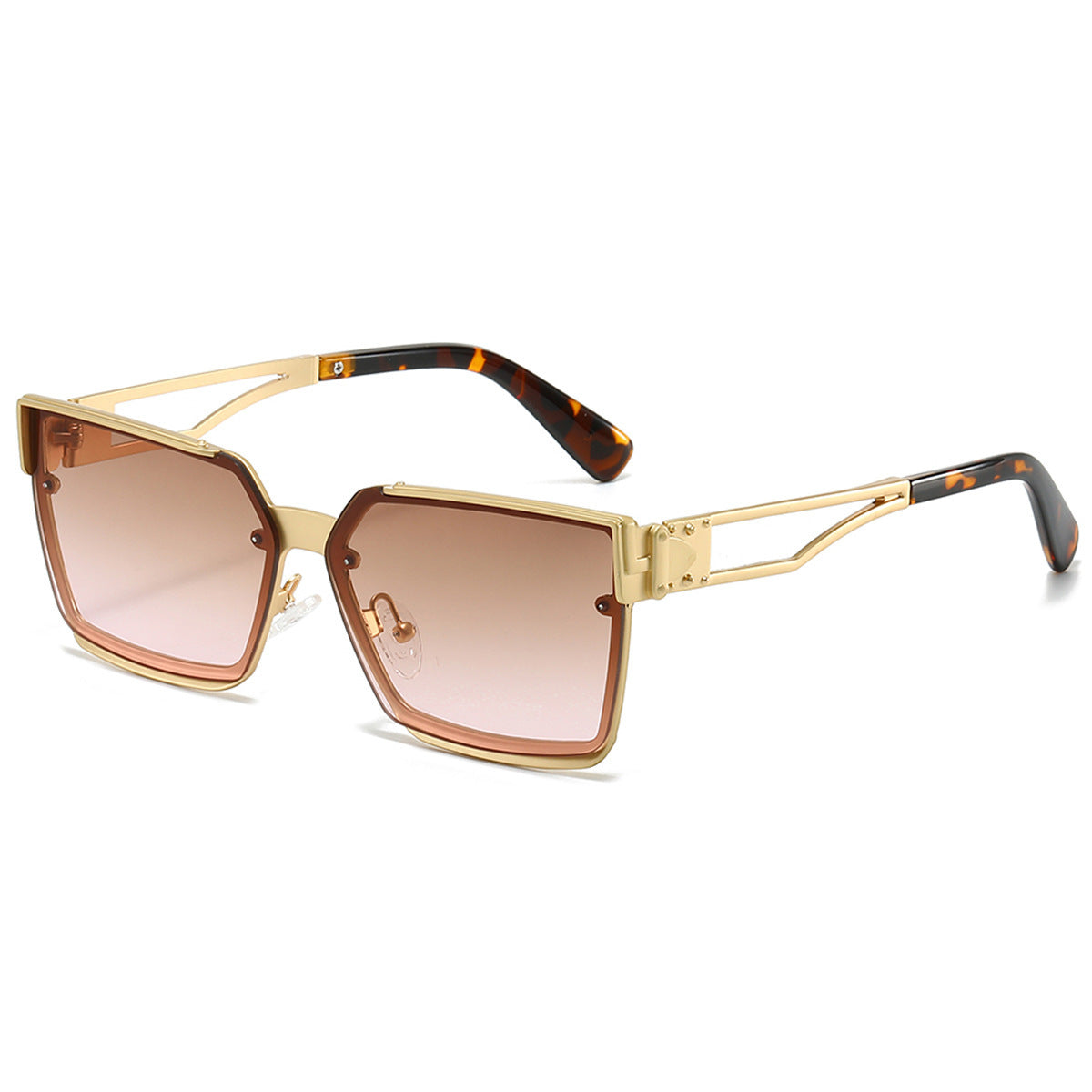 Damen stylische rechteckige Sonnenbrille Brehn