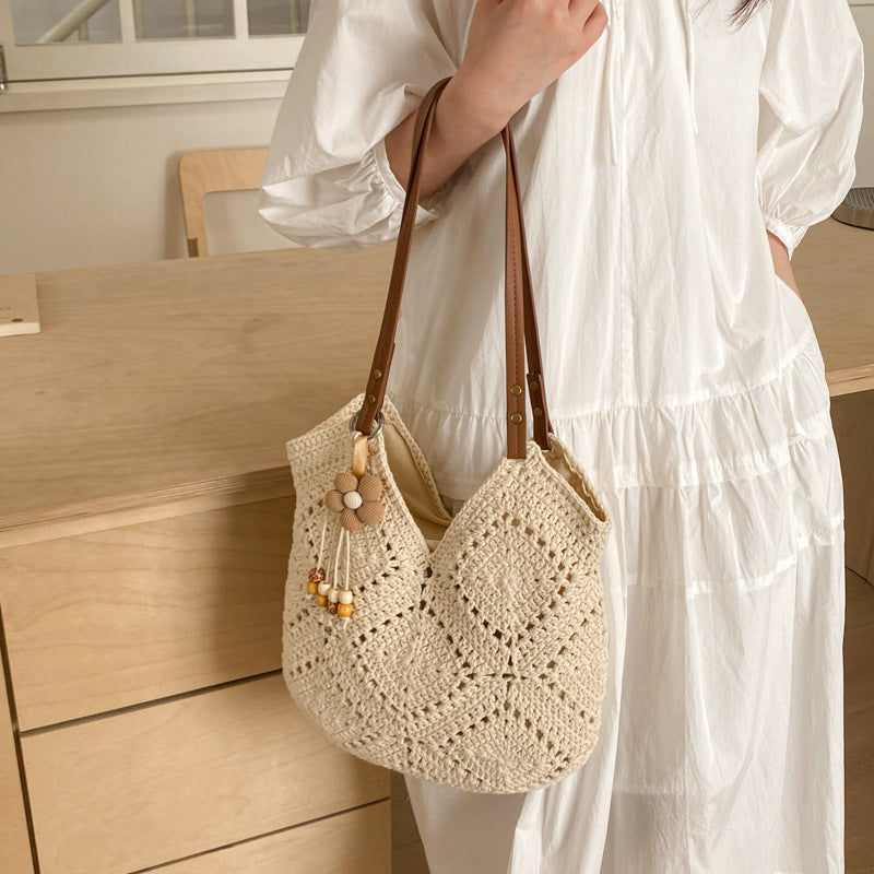 Handgefertigte Makramee-Shopper Tasche Brehn
