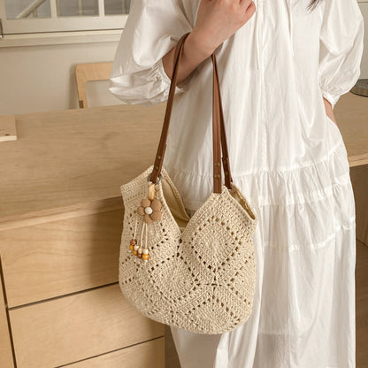 Handgefertigte Makramee-Shopper Tasche Brehn
