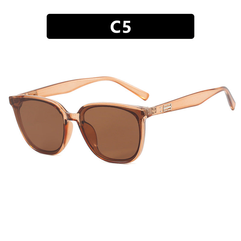 Damen elegante Sonnenbrille mit trendigem Transparent-Rahmen Brehn