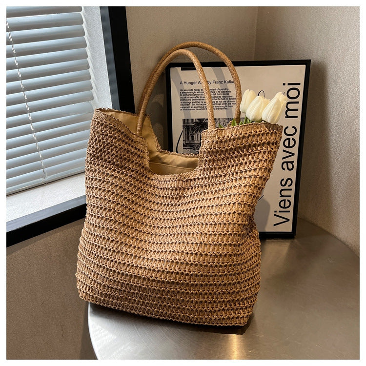 Handgefertigte ven Strohtasche Brehn