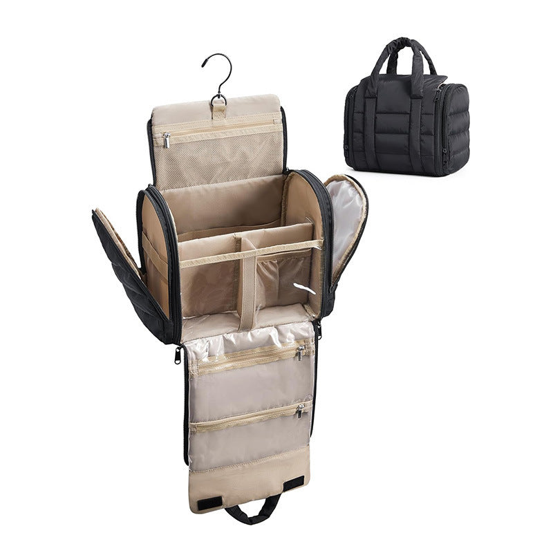 Kosmetik-Organizer Tasche mit Abnehmbarem Haken und Transparenten Fächern Brehn