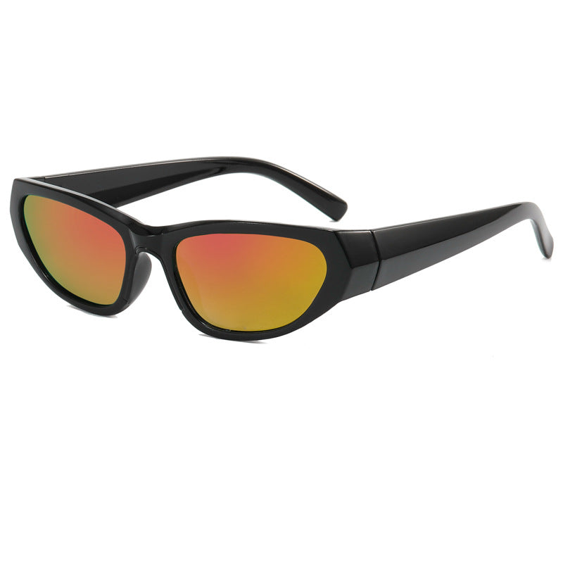 Damen modische Sonnenbrille mit verspiegelten Gläsern Brehn