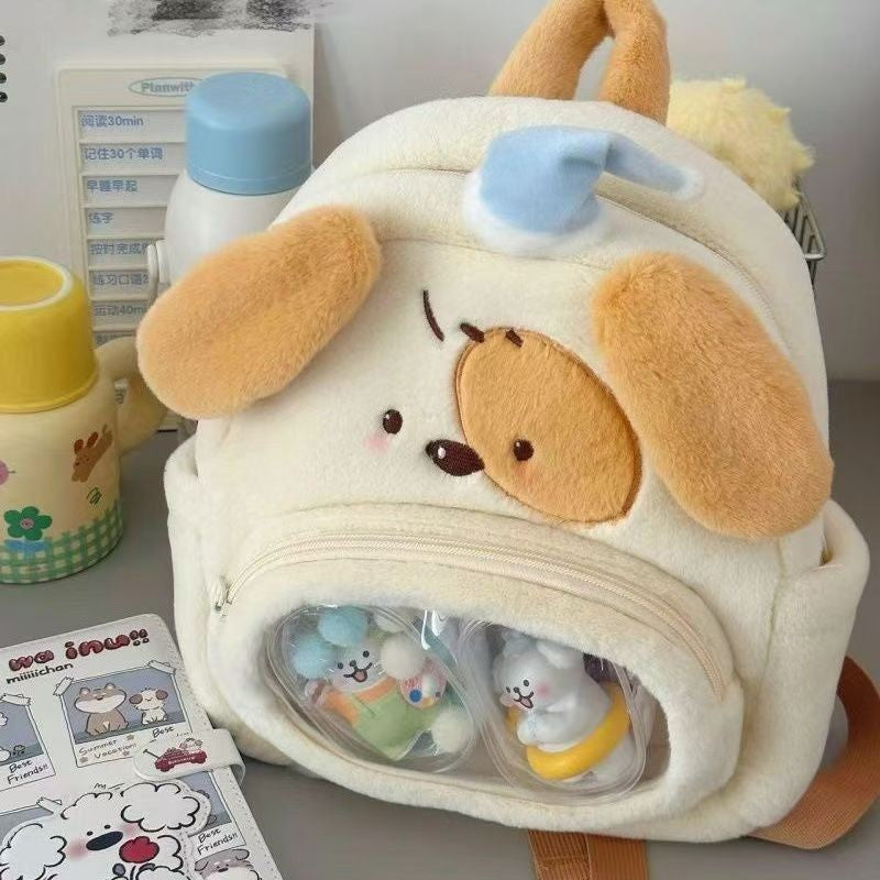 Rucksack mit Klarem Sichtfenster und Tierischem Design Brehn
