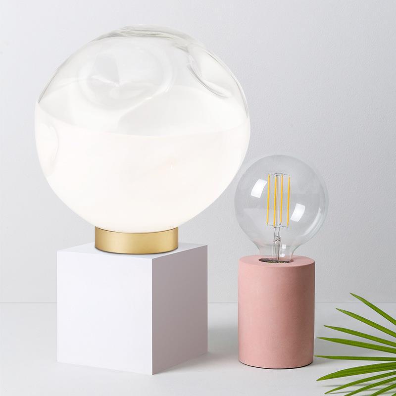 Künstlerische Glas Tischlampe