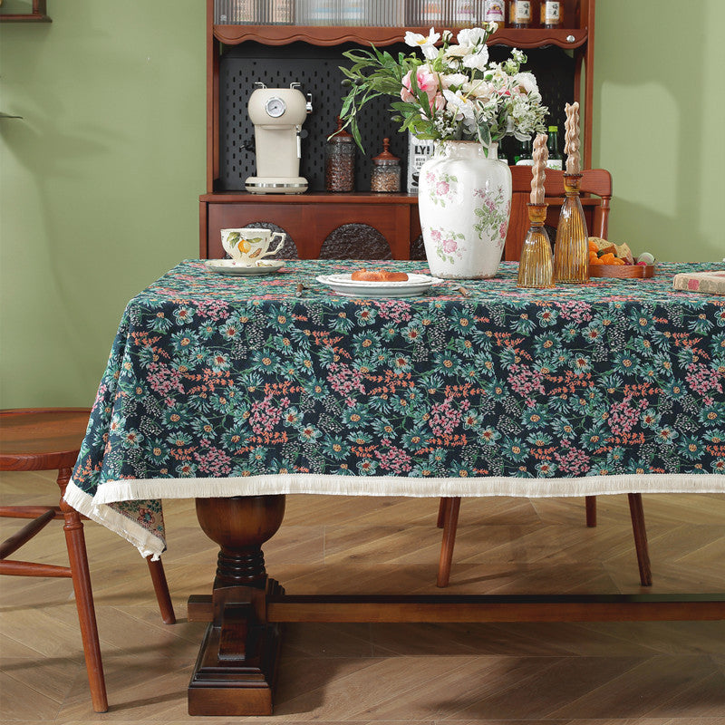 Elegante gemusterte Tischdecke