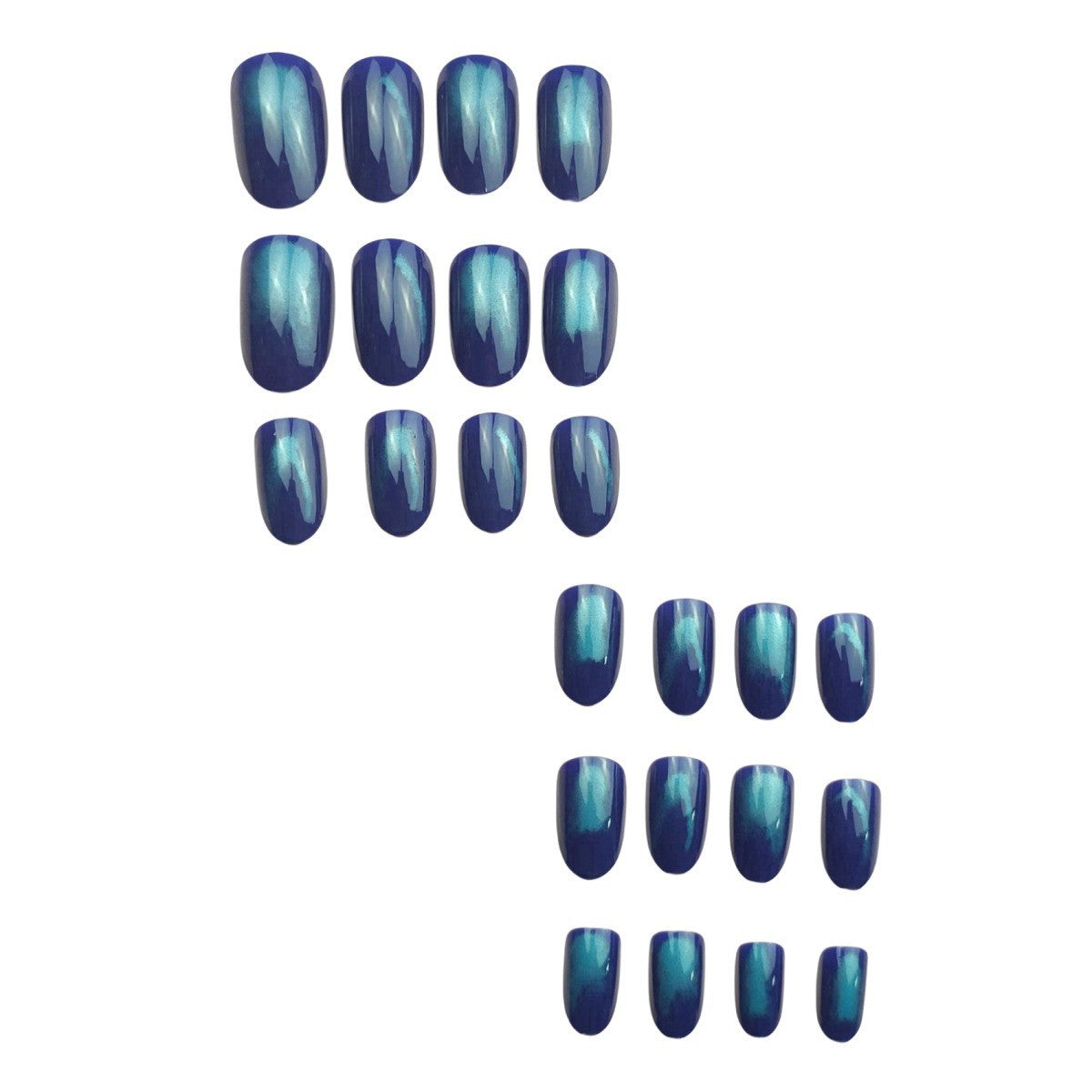 Press-On Nail Set mit stylischem irisierendem Finish Brehn