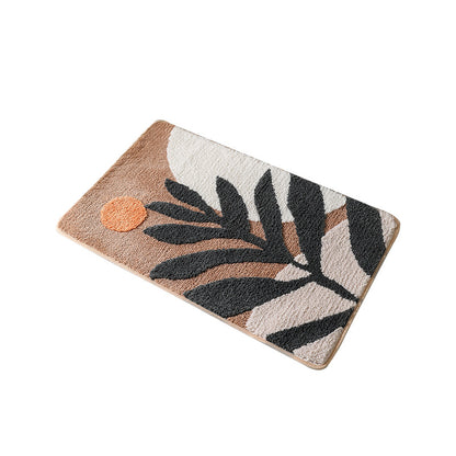 Künstlerische Florale Badmatte Brehn