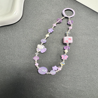Dekorativer Charm Perlen Handy-Kette Brehn
