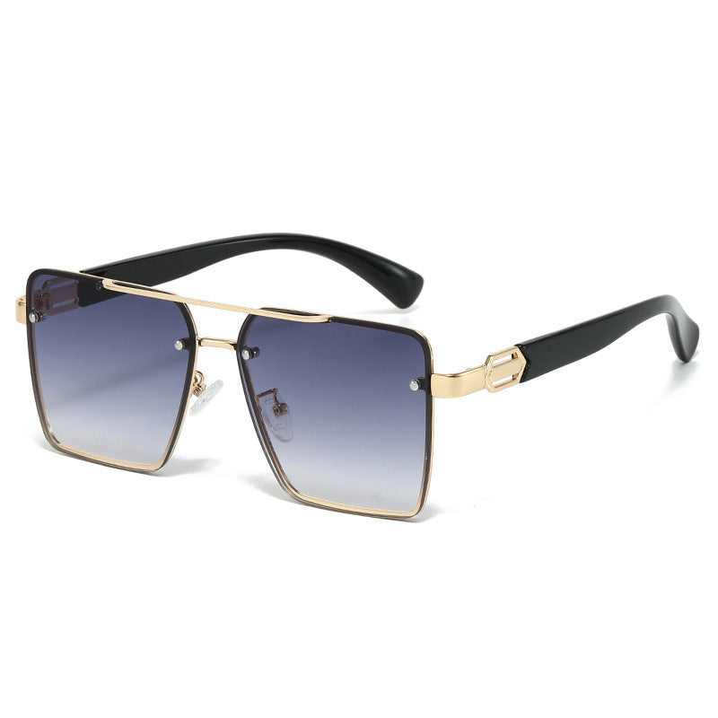 Damen quadratische Sonnenbrille mit elegantem Metallrahmen Brehn
