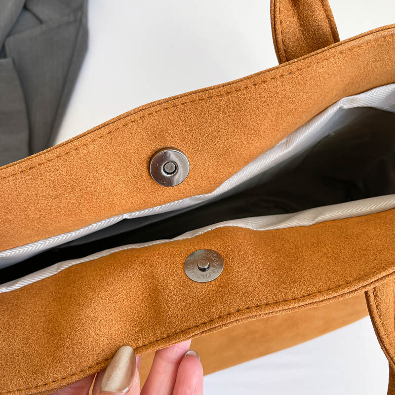 Stylische Faux Wildleder Tragetasche